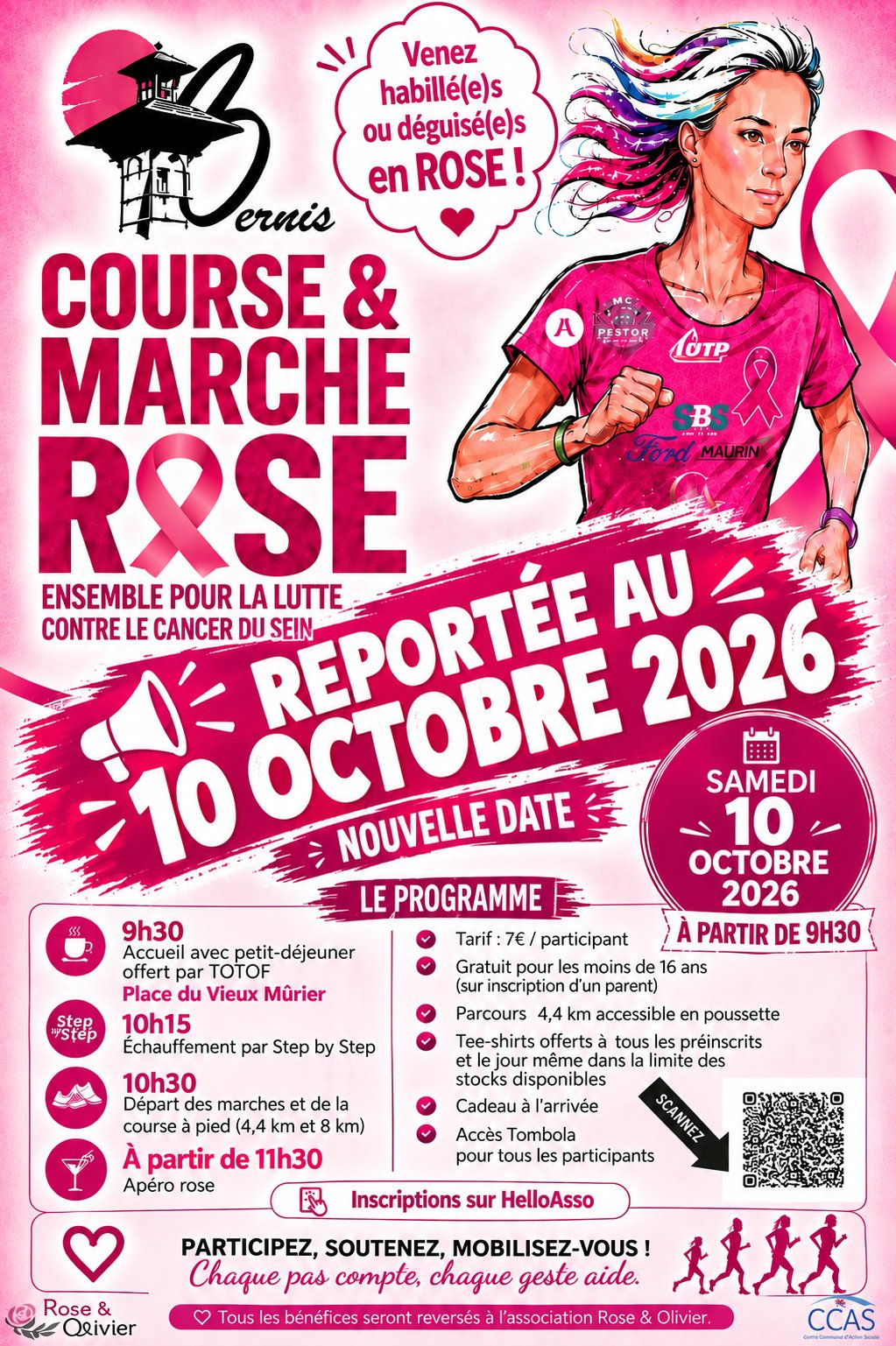 Course et Marche Rose - Bernis