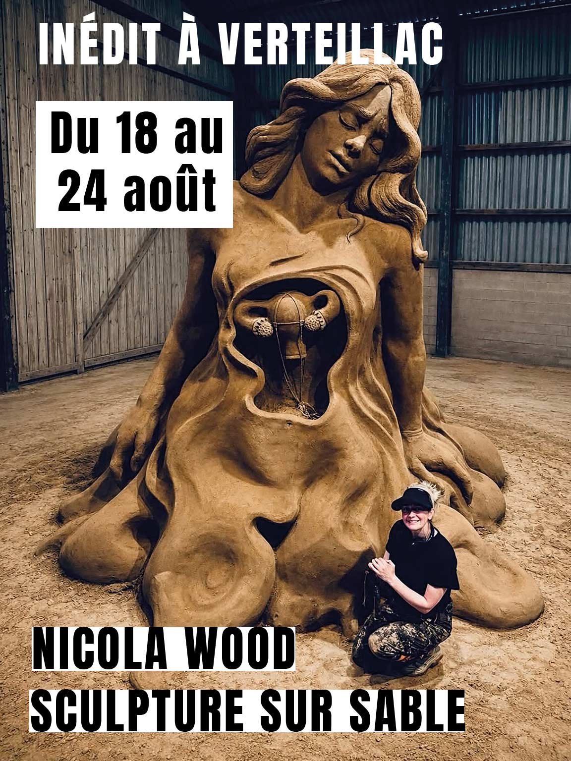 Nicola Wood - Sculpture sur sable