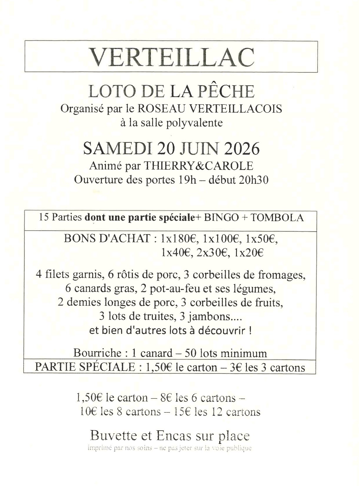 Loto de la pêche