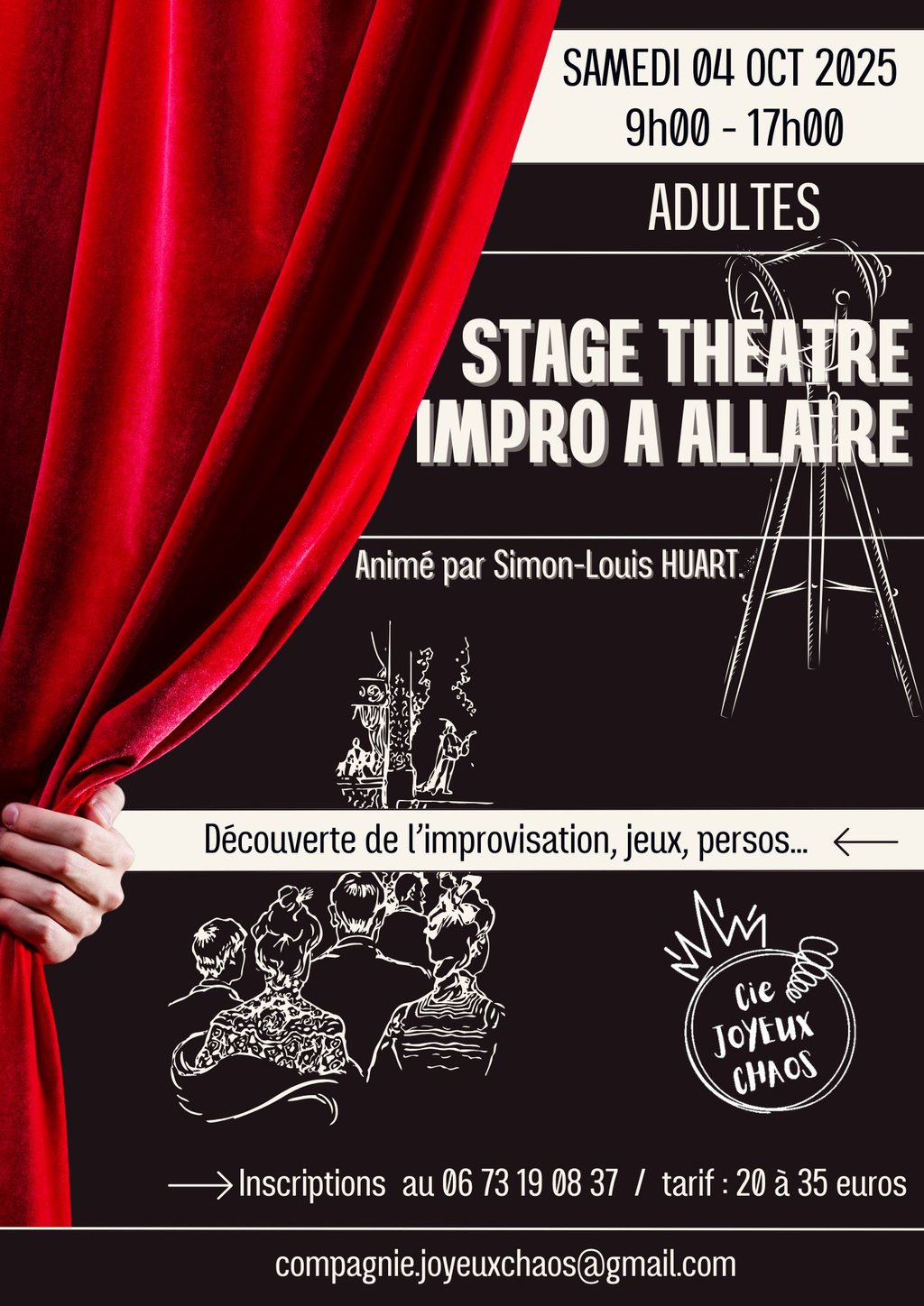 Stage théâtre d’improvisation