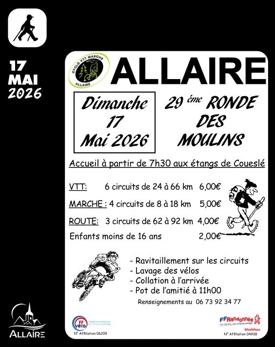 La RONDE DES MOULINS revient à Allaire !