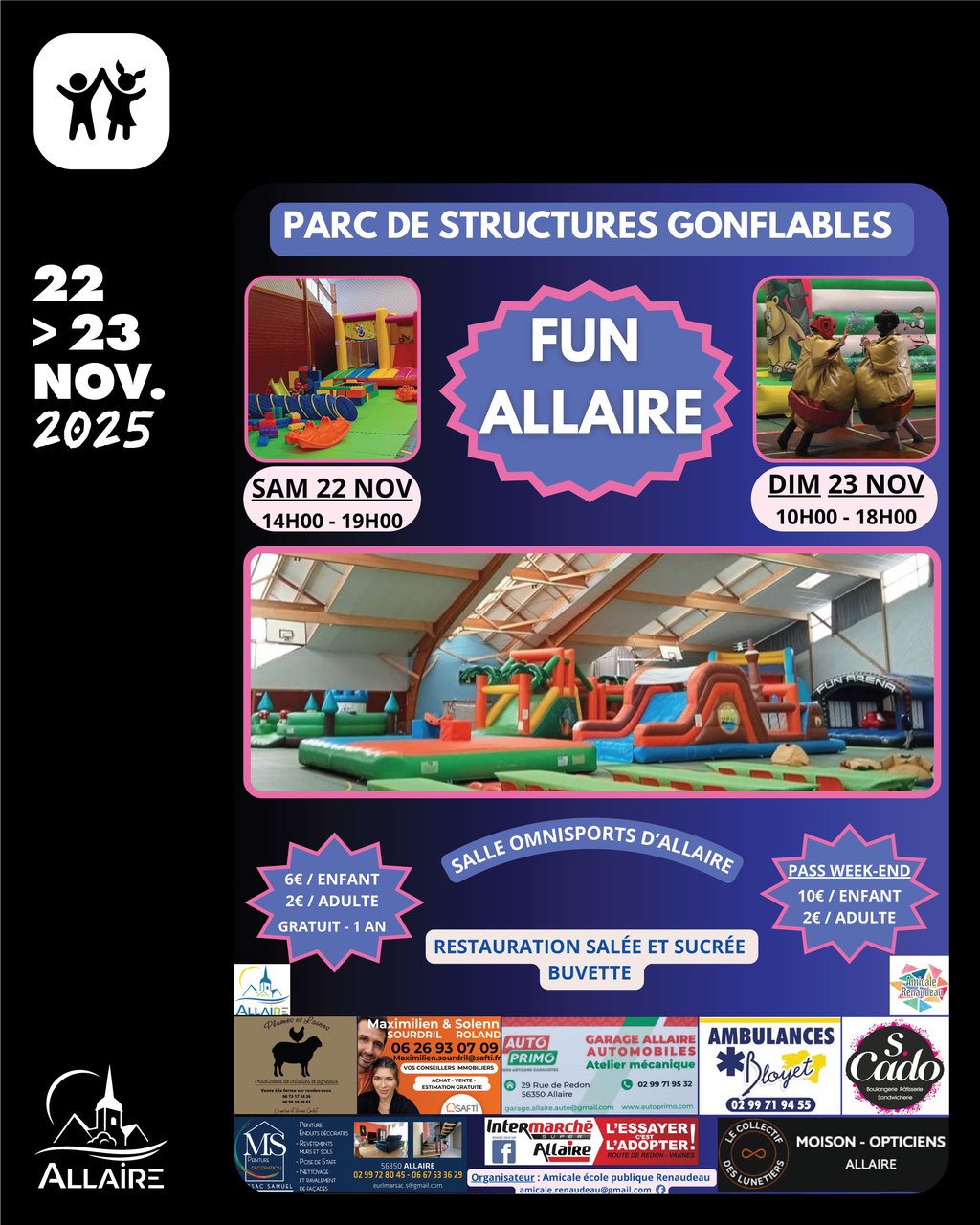 FUN ALLAIRE · Parc de structures gonflables