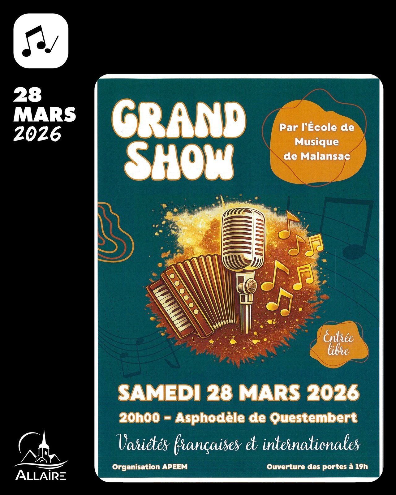 Grand show par l’École de musique de Malansac