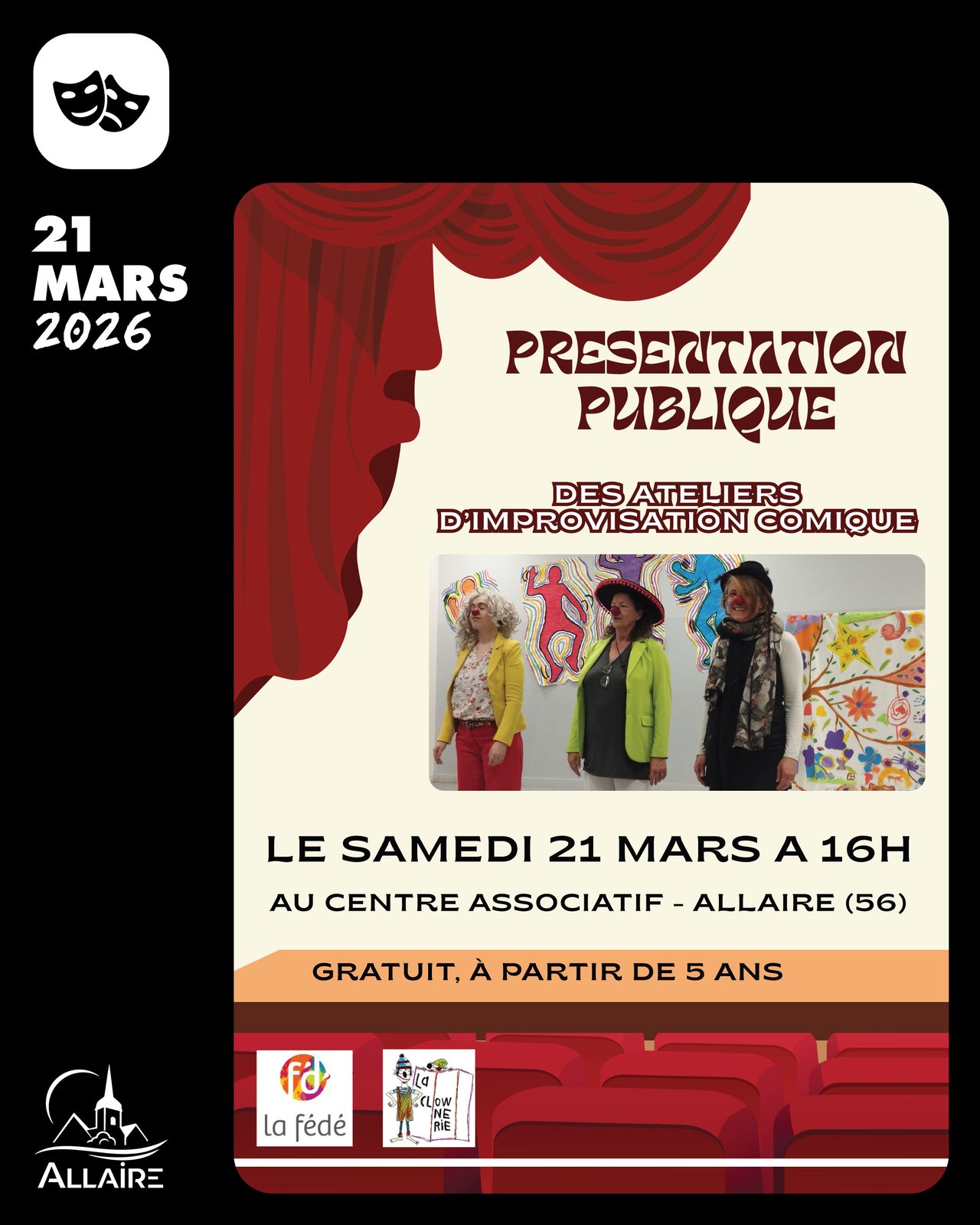 Présentation publique – Atelier d’impro comique