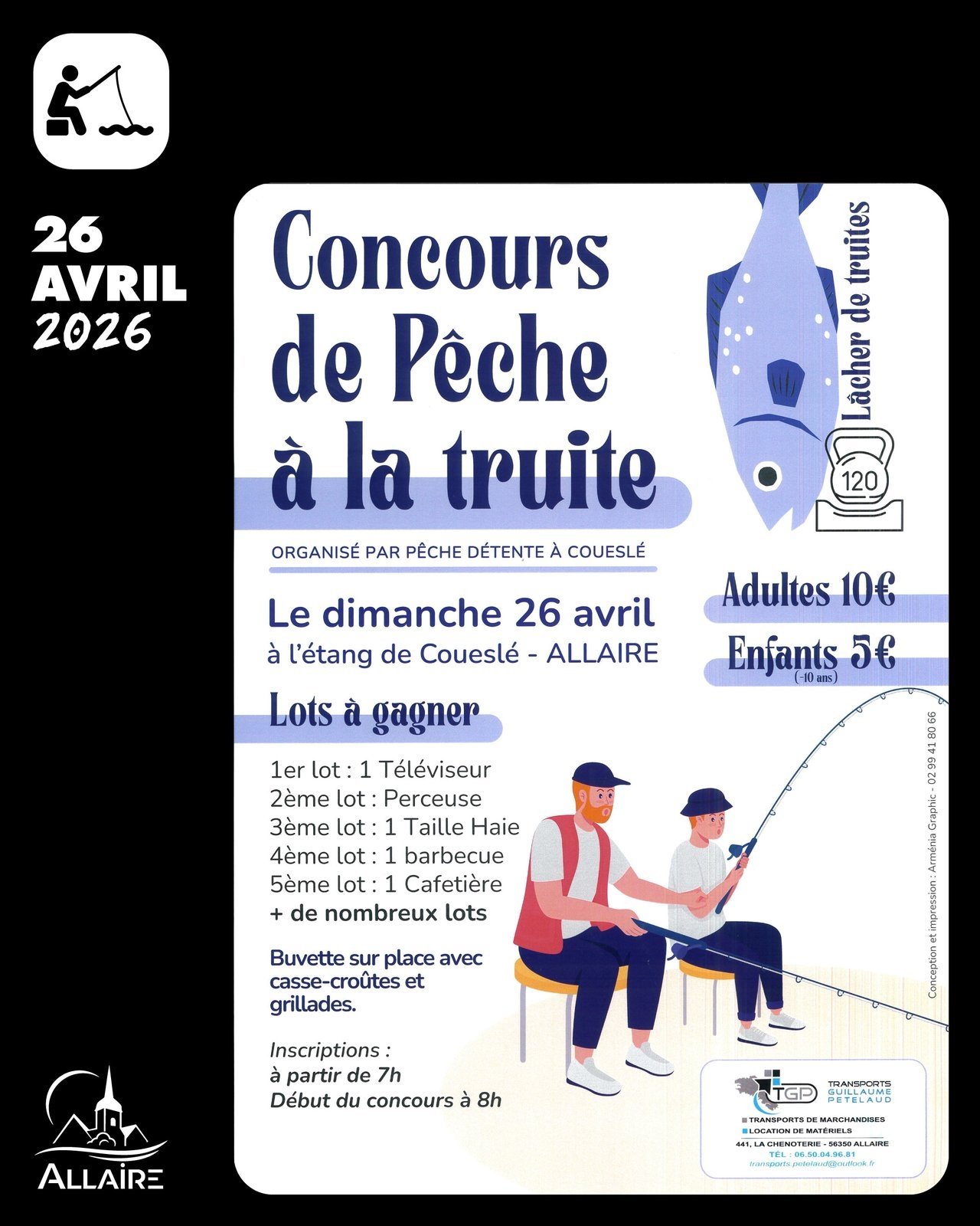 Concours de pêche à la truite
