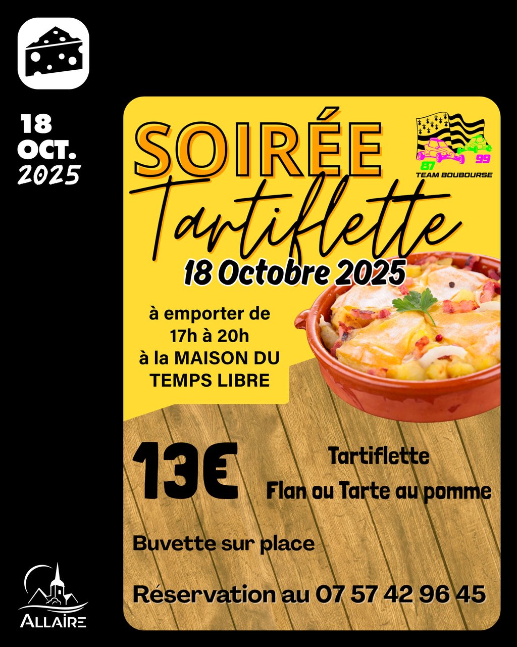 Soirée Tartiflette à la Maison du Temps libre