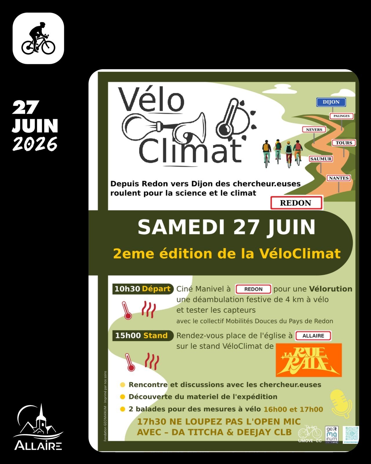 VéloClimat à Allaire le 27 juin