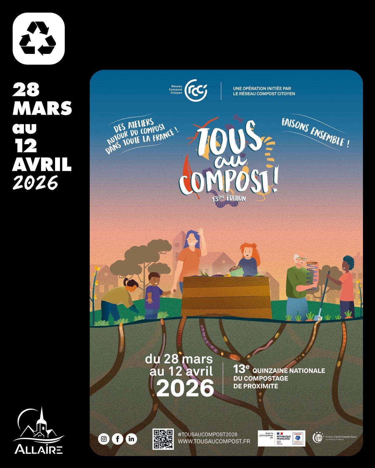 Tous au compost ! Broyage de végétaux à la Déchèterie