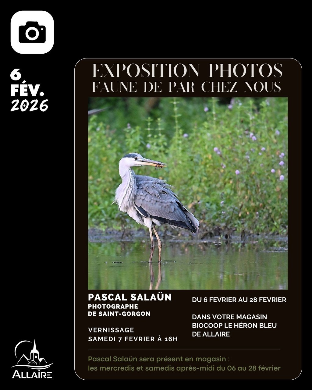 Expo photos à la Biocoop – Faune de par chez nous