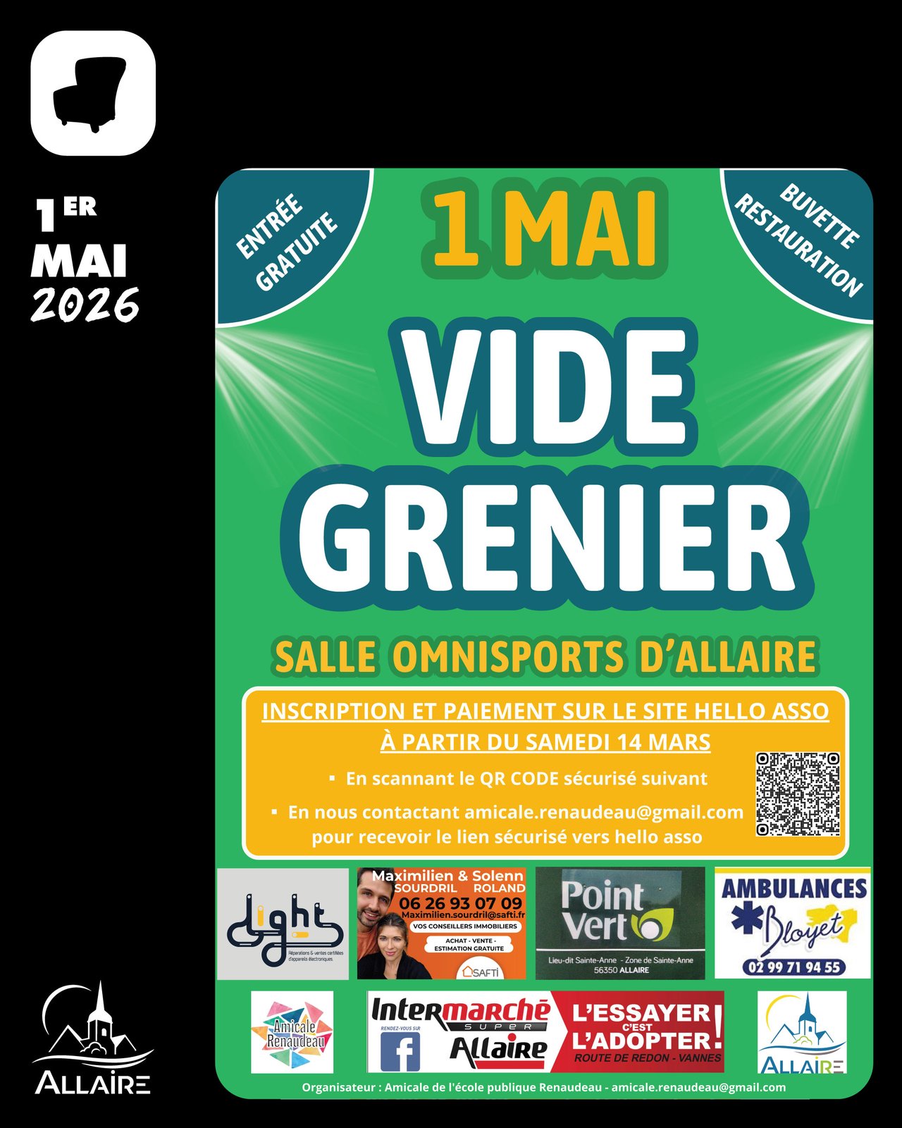 Vide grenier à la salle Omnisports