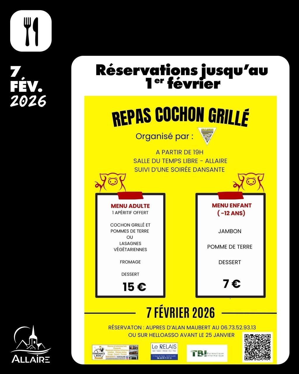 Soirée Cochon grillé par Saint Gaudence