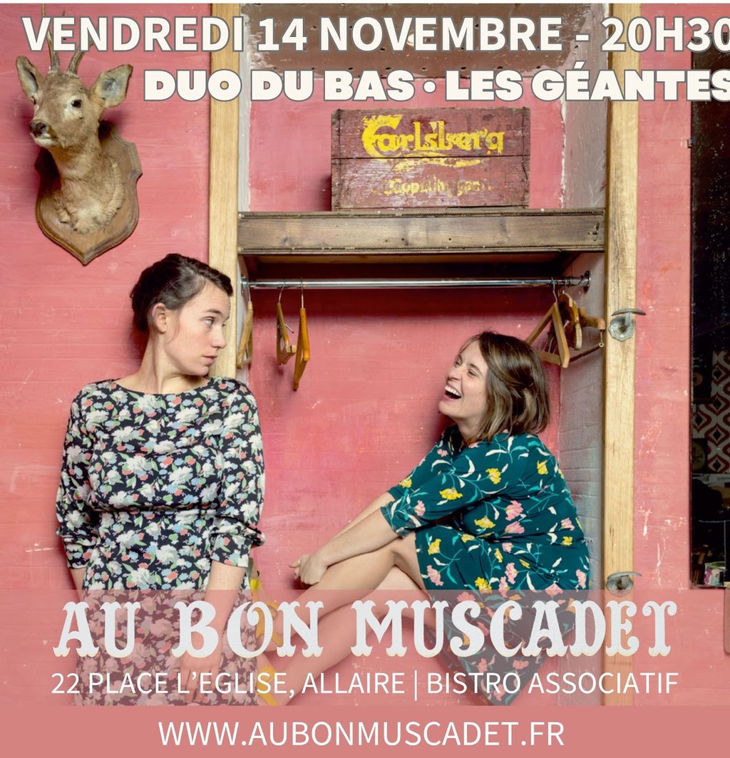 Concert Duo du bas · Les Géantes au Bon Muscadet