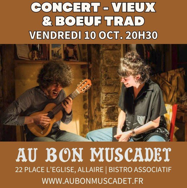 🎶 Vendredi 10 octobre – Les Vieux : duo de chants gallos traditionnels 🎵