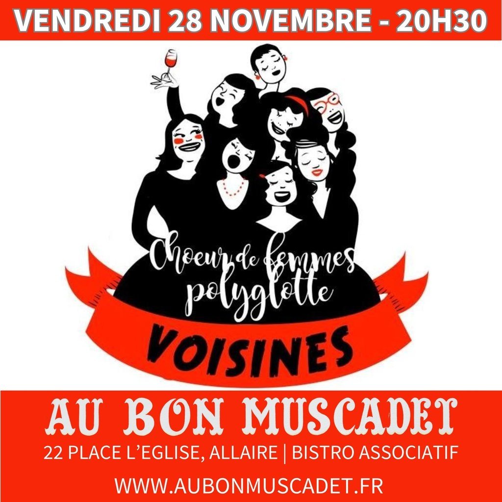 Concert > “Voisines” Chœur de femmes polyglotte au Bon Muscadet