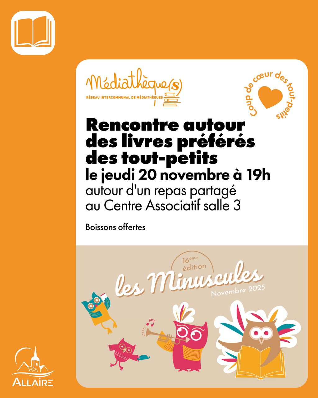 Rencontre autour des livres coup de ❤️ des tout-petits