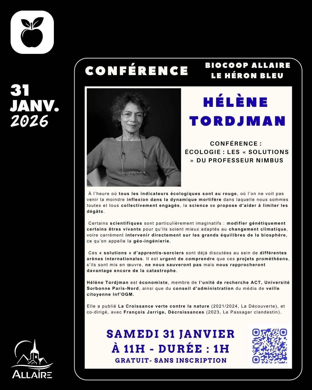 Conférence d’Hélène Tordjman à la Biocoop