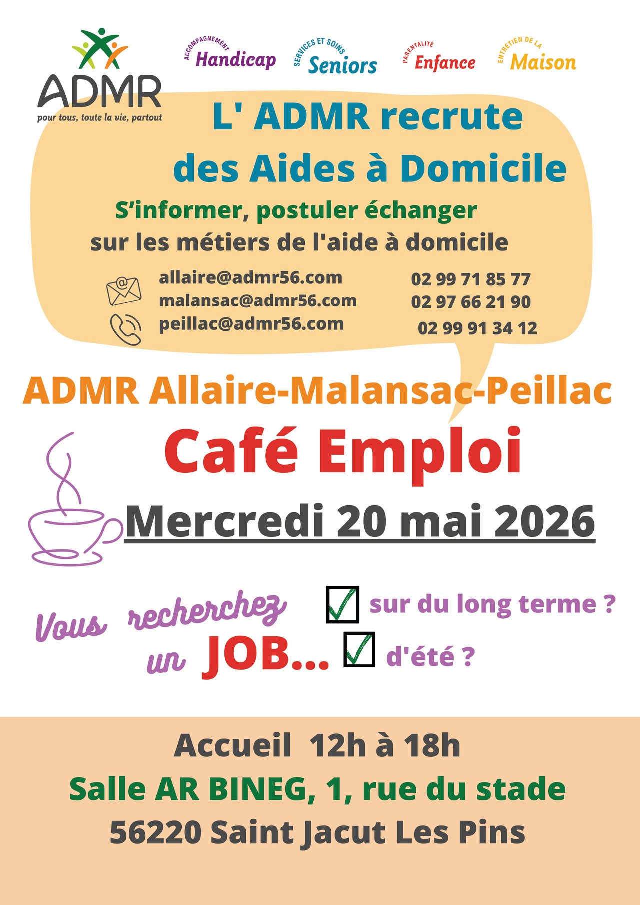 Café de l’emploi à Saint-Jacut-les-Pins