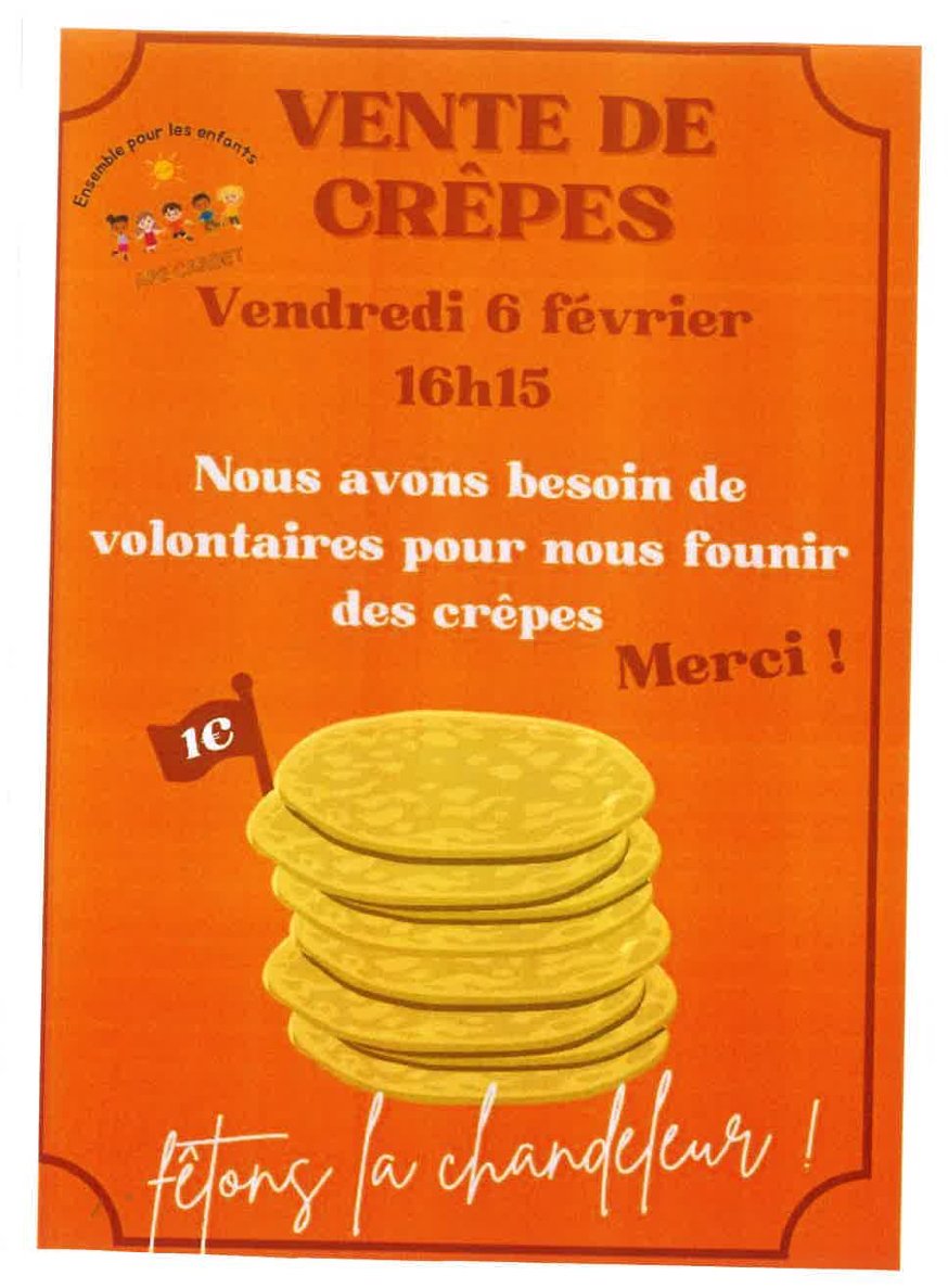 Vente de crêpes
