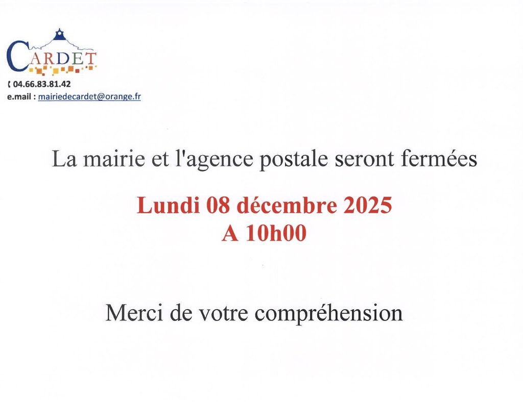 Info mairie et agence postale