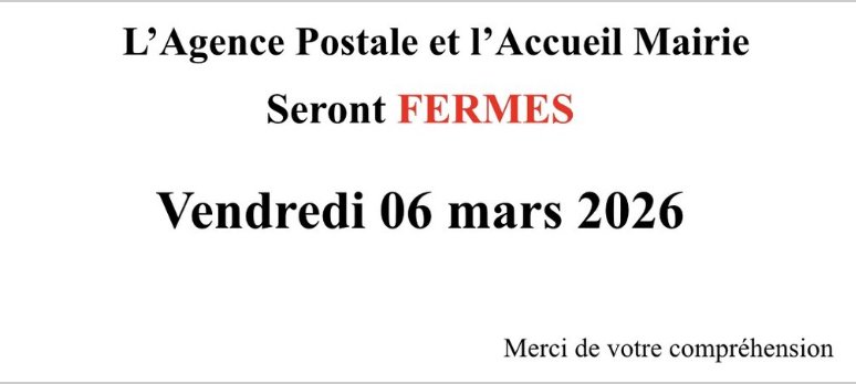 Fermeture exceptionnelle