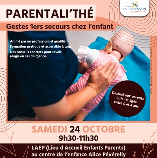 Atelier - Gestes de premiers secours chez l'enfant (Parentali'thé)