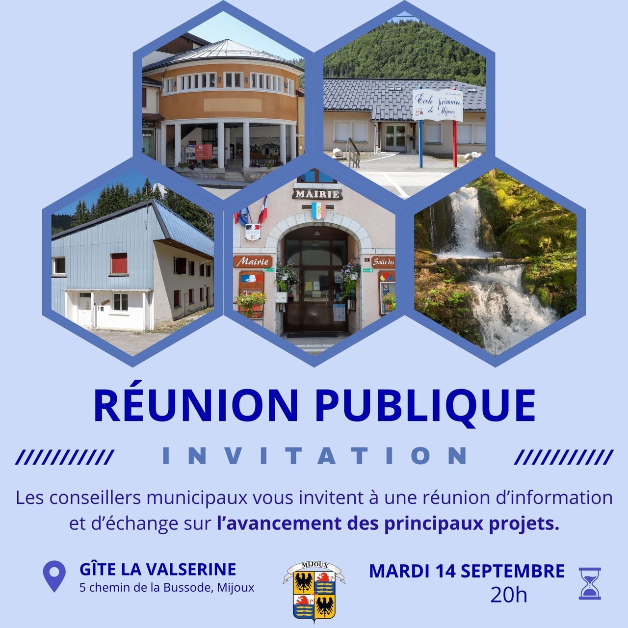 Réunion publique à Mijoux