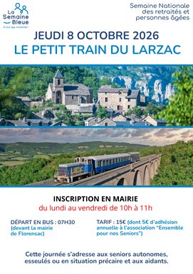 Semaine bleue Le petit train du Larzac