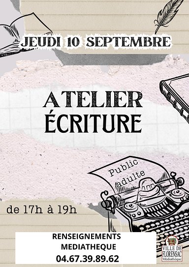Atelier d'écriture