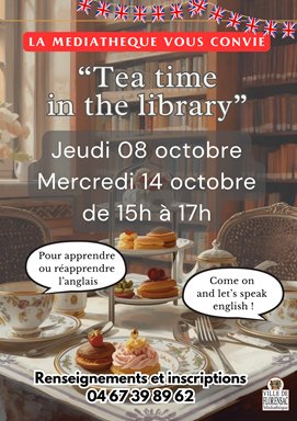 Tea time in the library