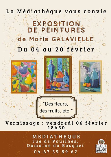 Exposition peintures Marie GALAVIELLE