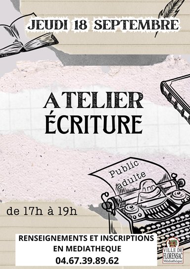 Atelier d'écriture