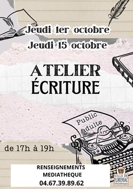 Atelier d'écriture