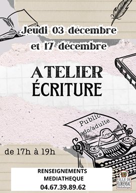 Atelier d'écriture