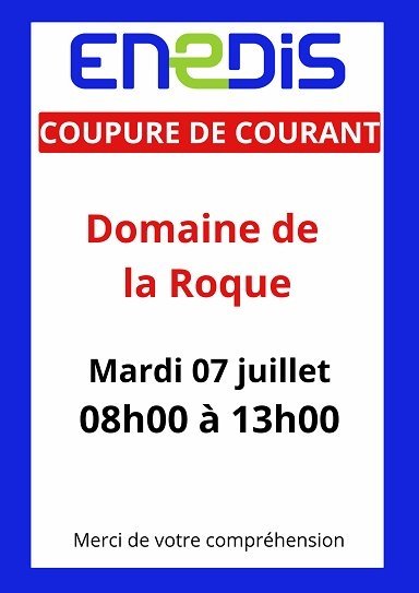 COUPURE DE COURANT