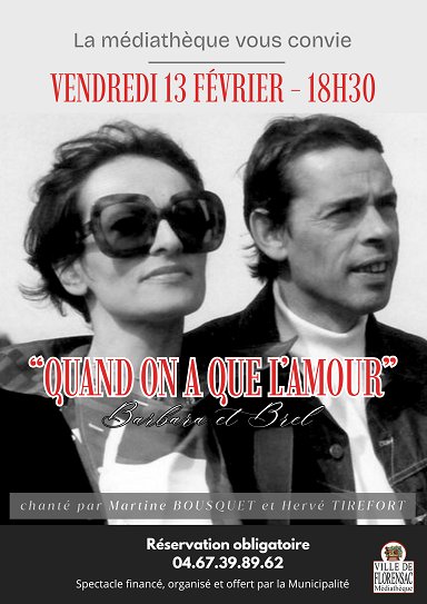 Spectacle Quand on a que l'amour