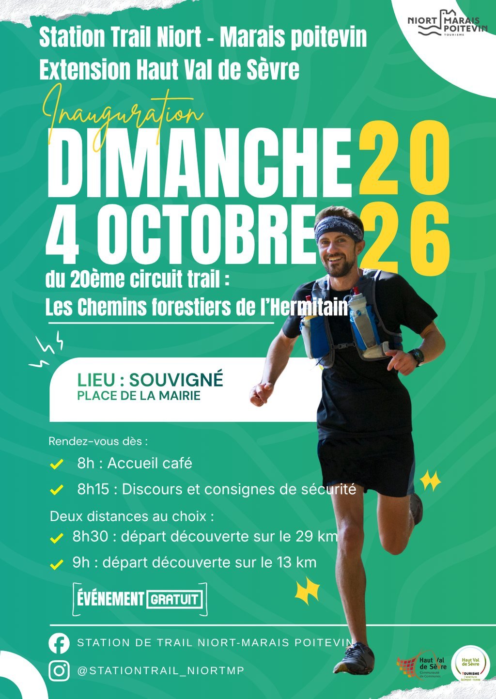 Inauguration du circuit Trail : Les Chemins forestiers de l'Hermitain