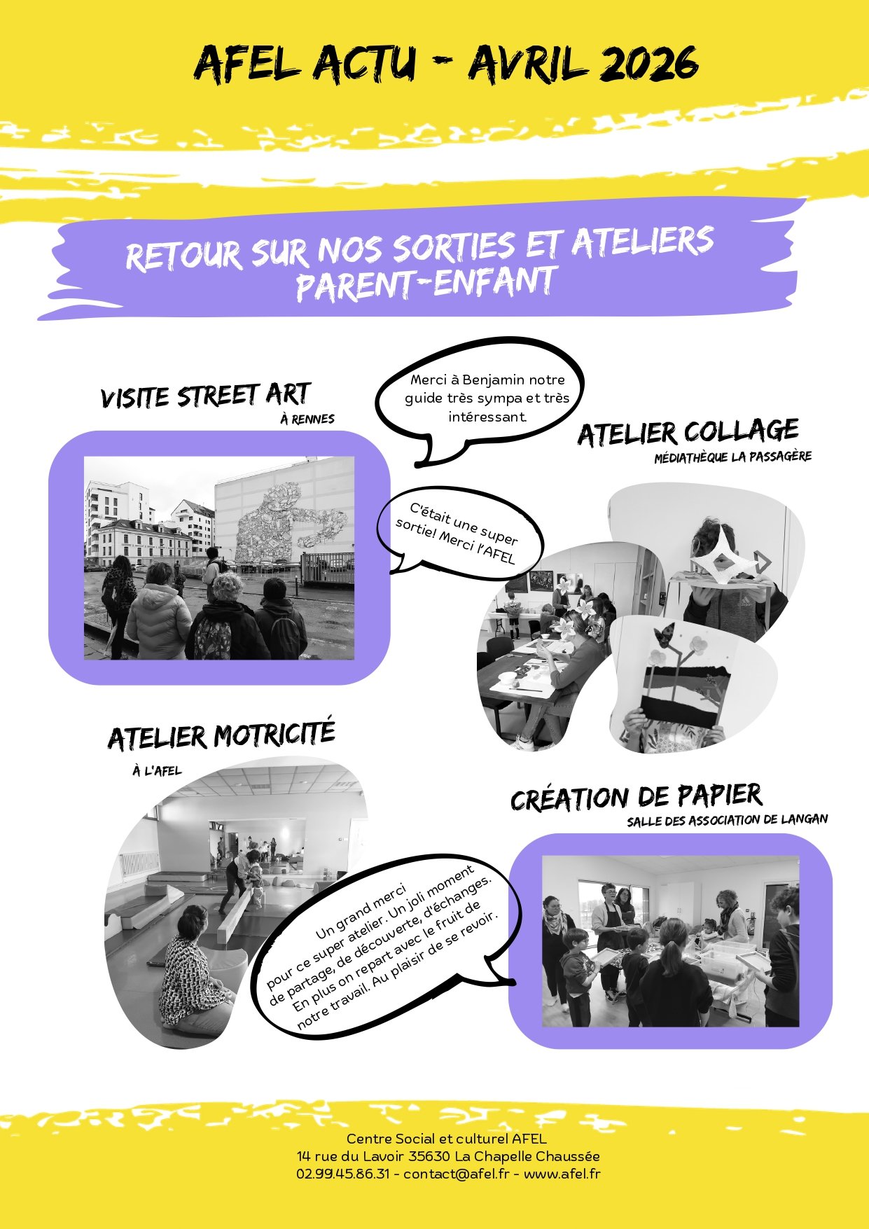 AFEL Actu du mois d'avril 2026