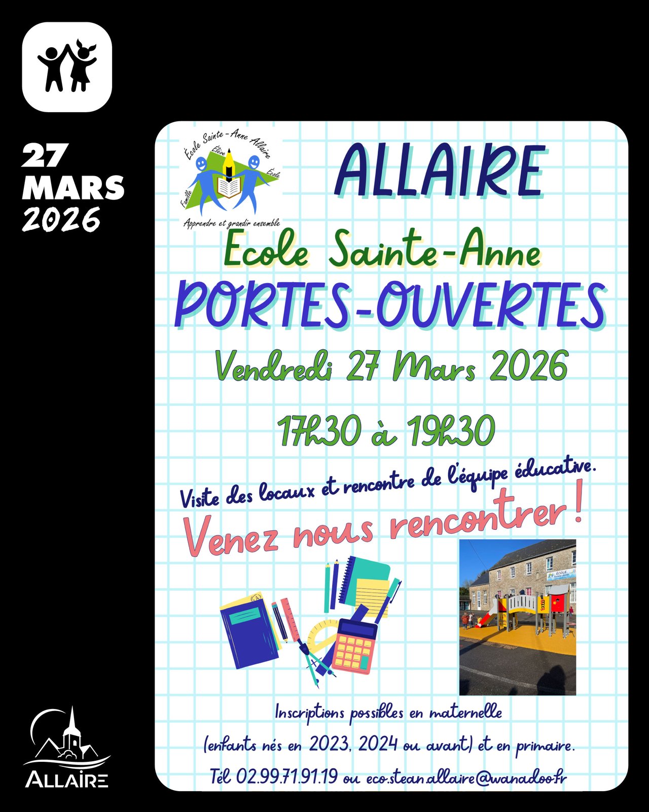 Portes ouvertes aujourd’hui à l’École Sainte-Anne