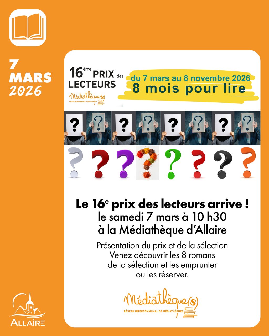 Le 16e prix des lecteurs