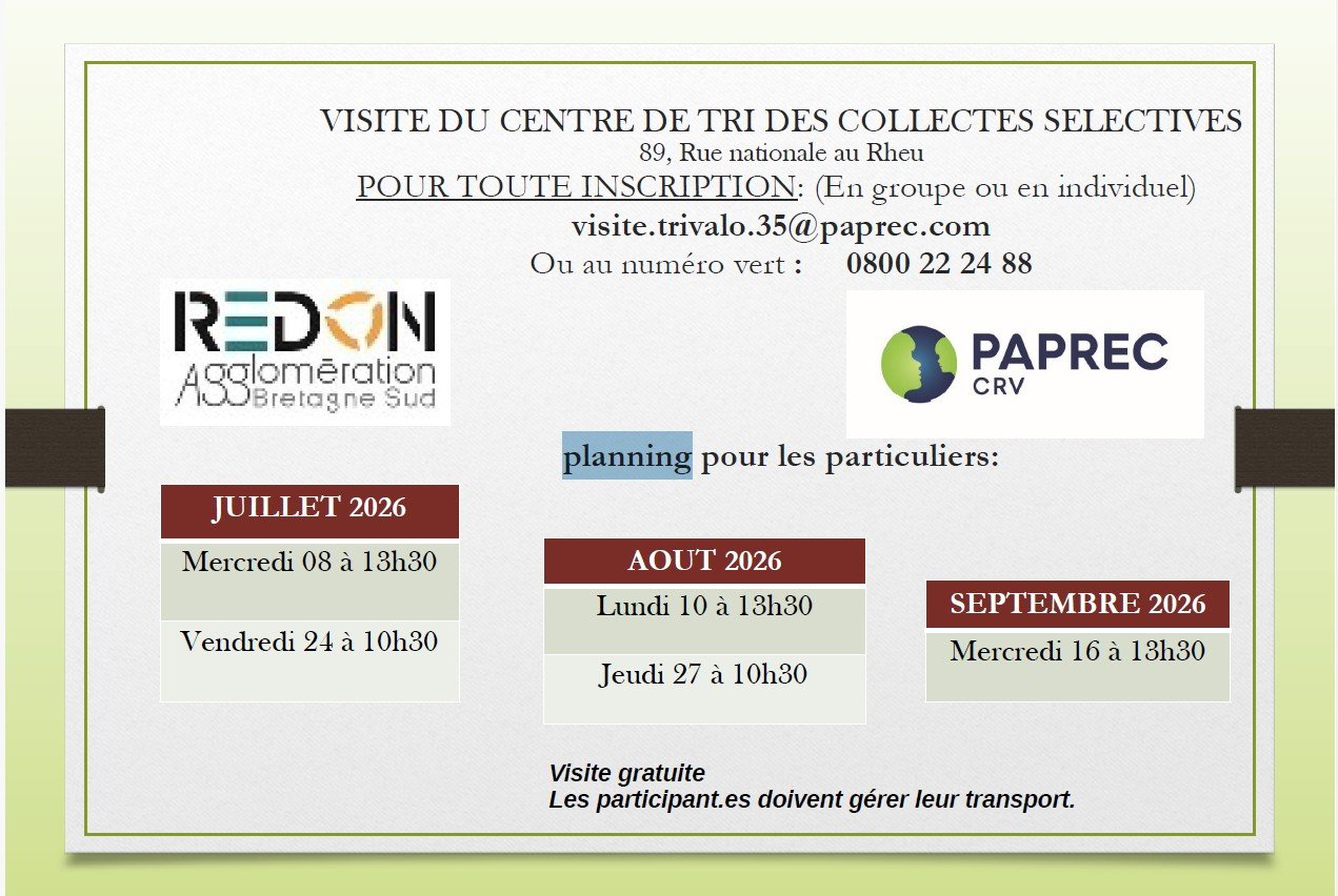 Voulez vous visiter le CENTRE DE TRI DES EMBALLAGES Paprec au Rheu ?