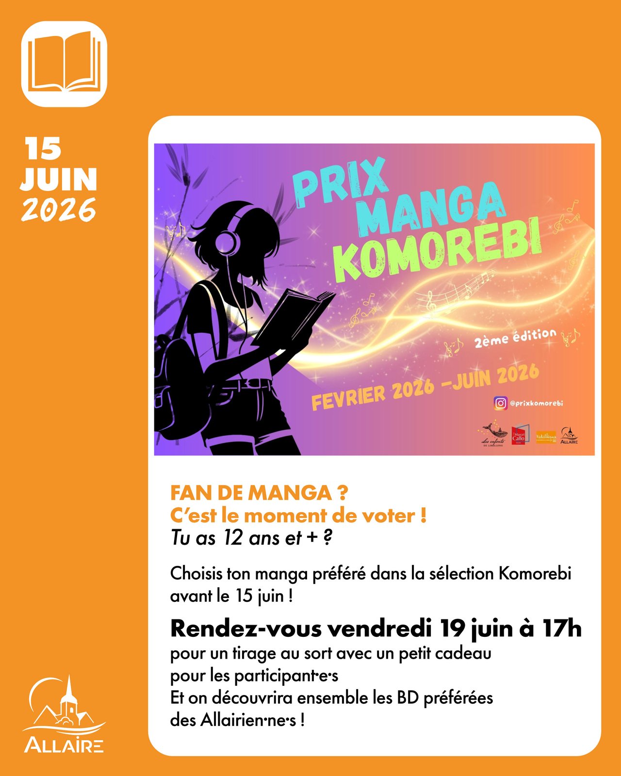Prix Komorebi · Rdv le 19 juin