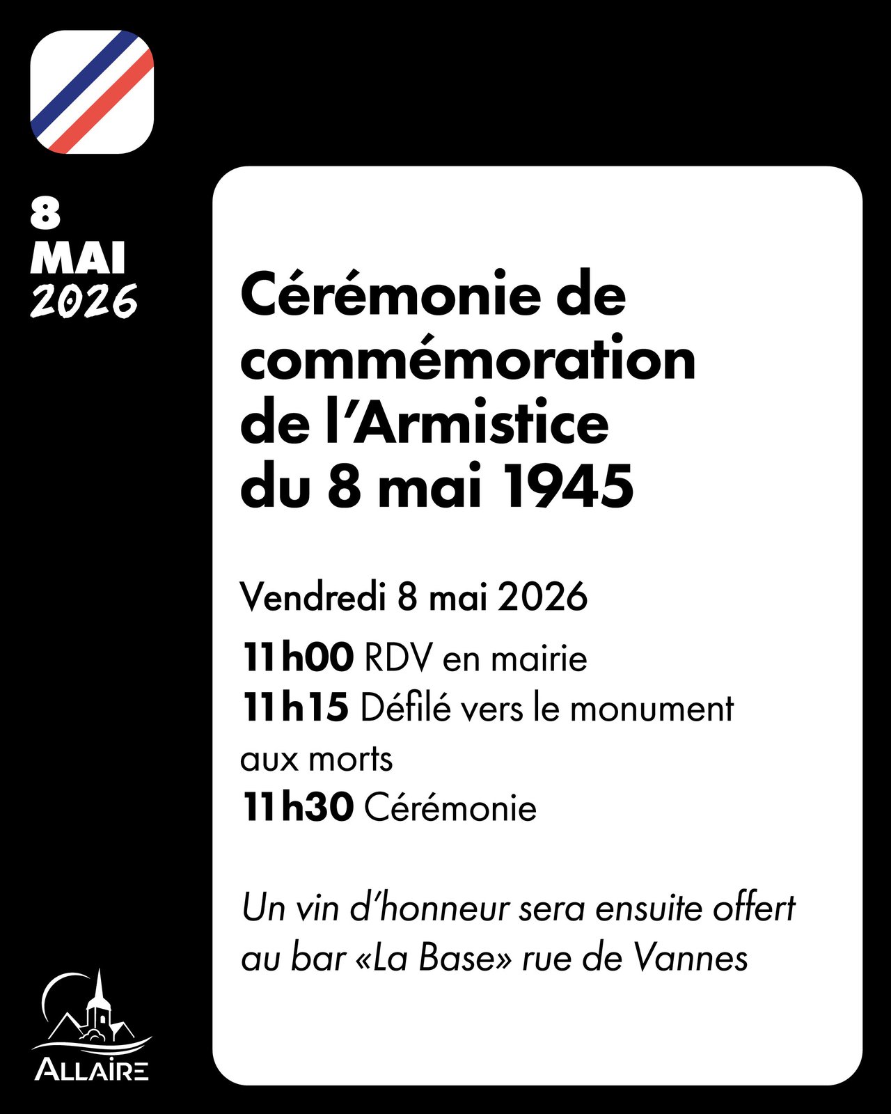 Cérémonie de commémoration du 8 mai 1945