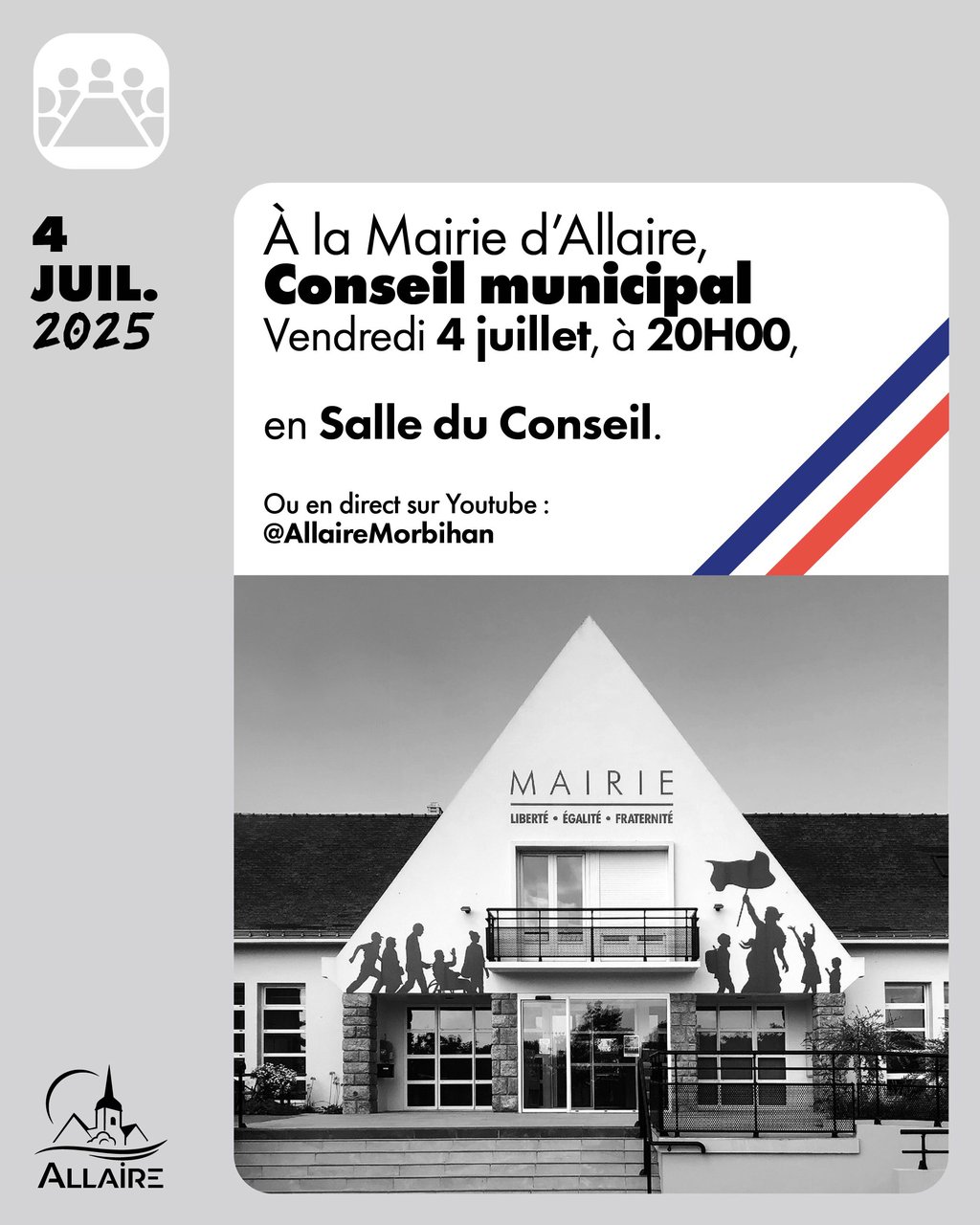 Prochain conseil municipal le vendredi 4 juillet