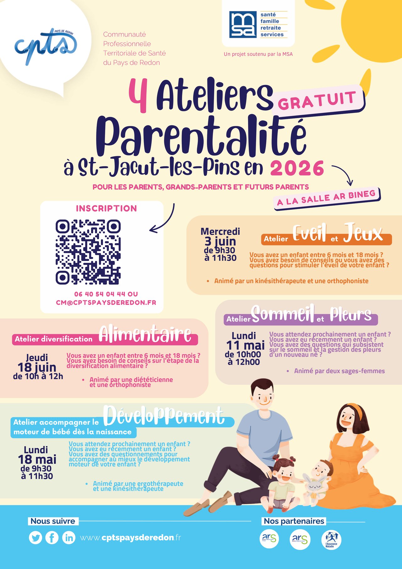 Ateliers parentalité à Saint-Jacut-les-Pins