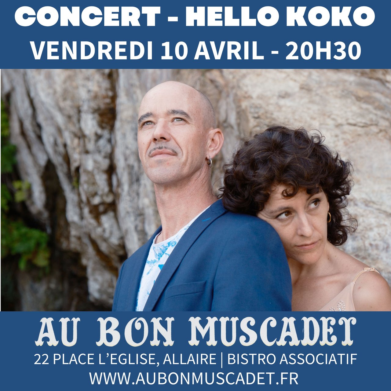 Concert au Bon Muscadet vendredi prochain · Hello Koko