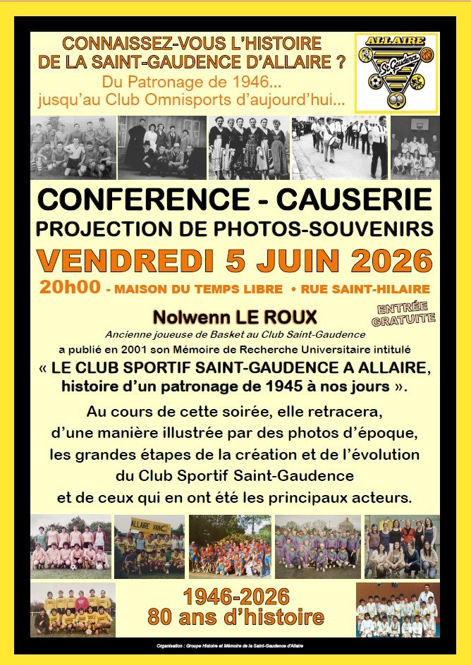 Vendredi 5 Juin : Conférence Causerie à la MDTL à ne pas manquer
