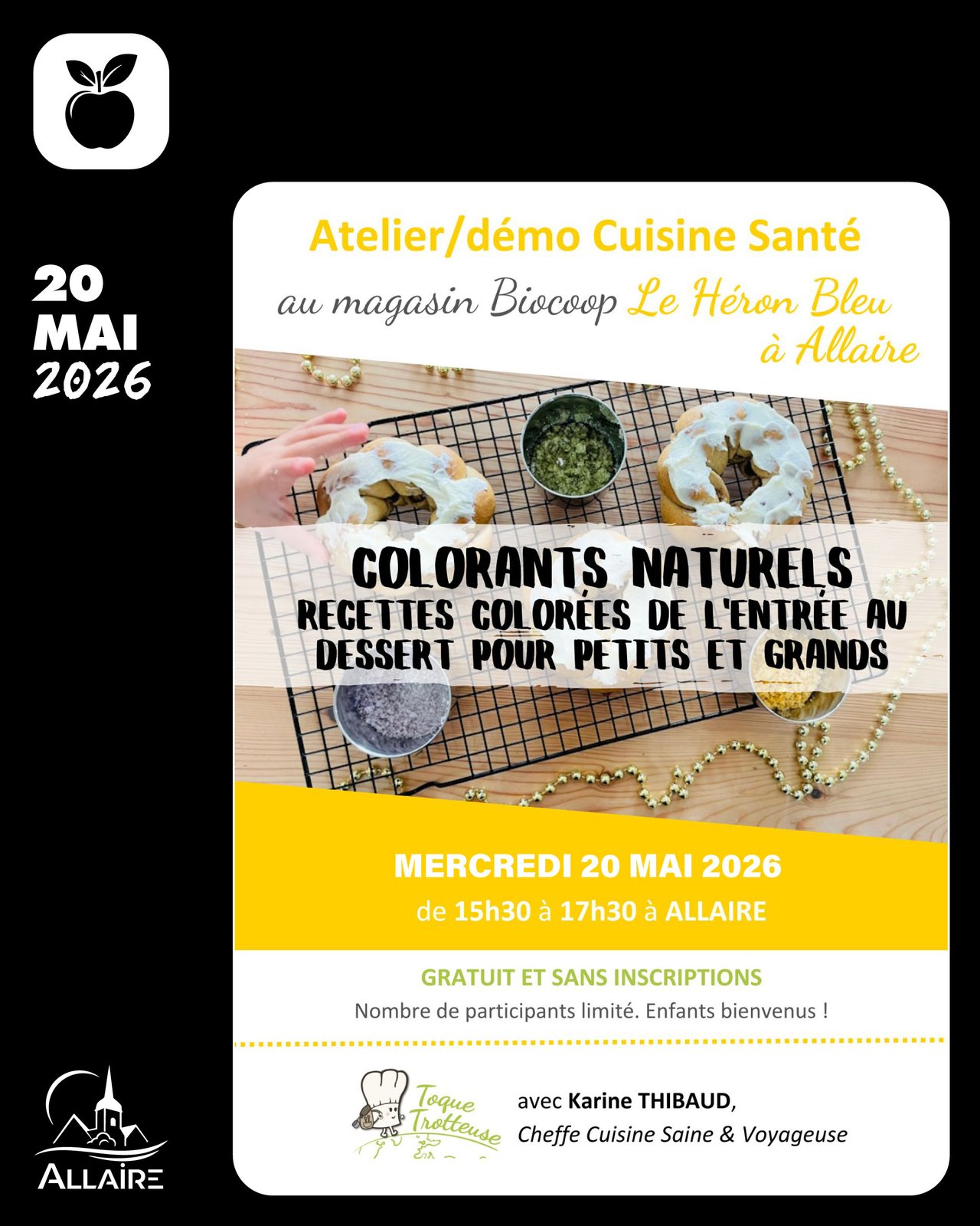 Atelier cuisine à la Biocoop le 20 mai