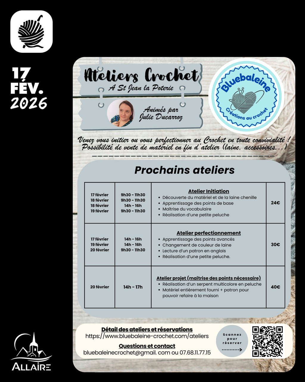 Ateliers crochet · Bluebaleine