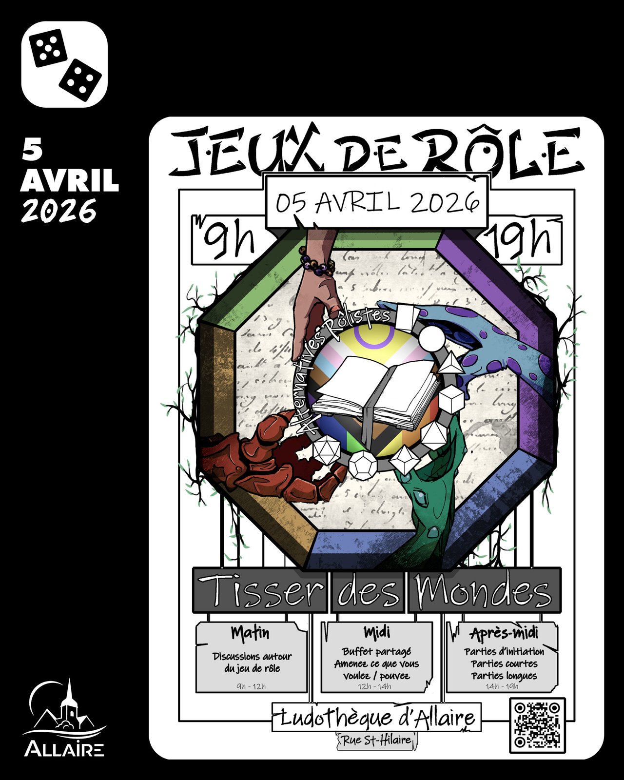 Jeux de rôles à la Ludothèque dimanche prochain