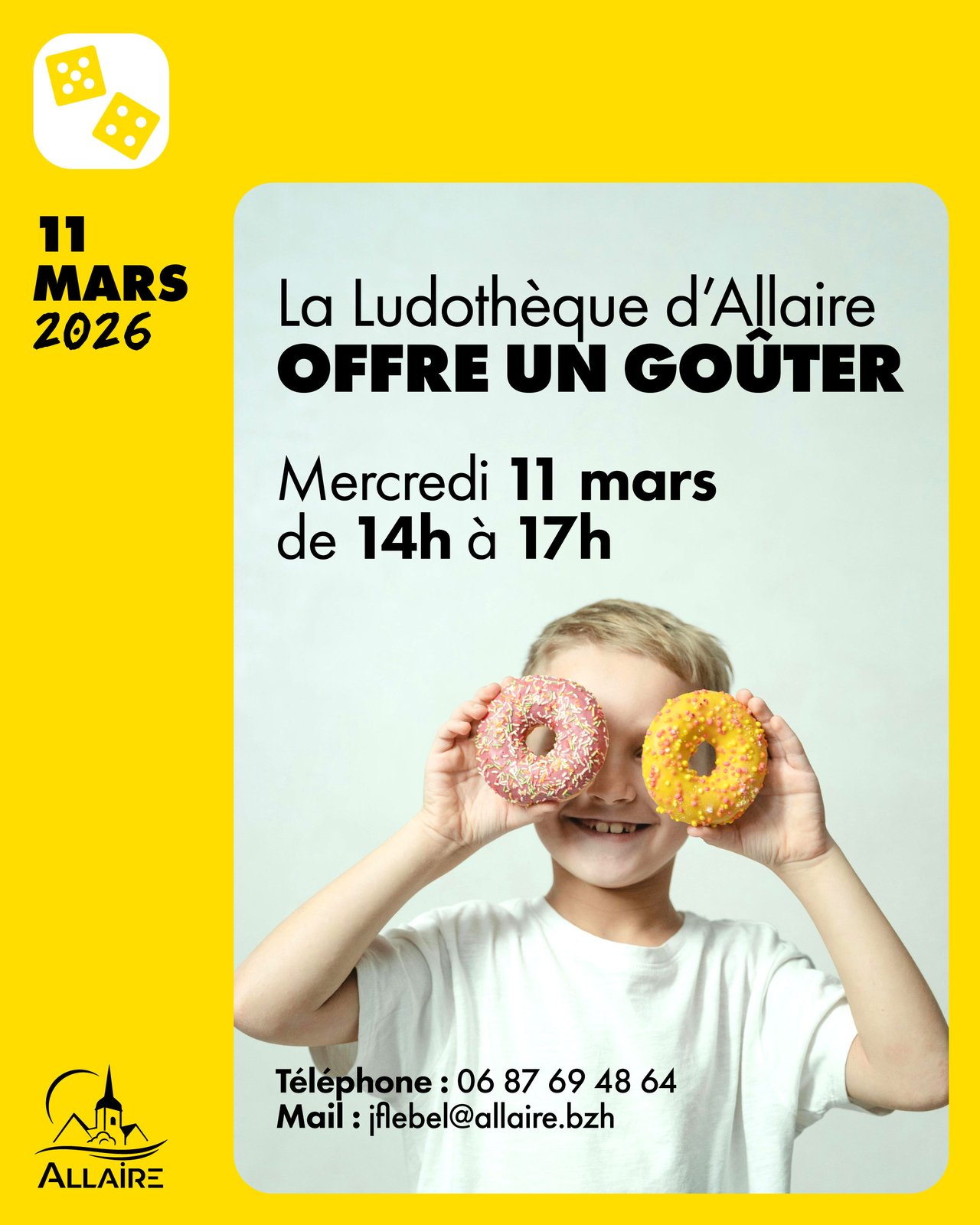 Un goûter à la Ludothèque le 11 mars